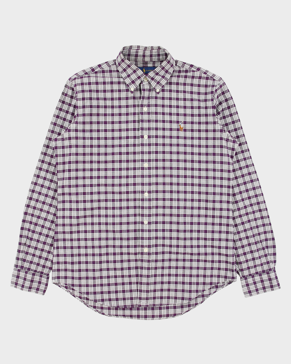 Vintage Ralph Lauren Classic Fit Checked Long Sleeve Shirt - S
