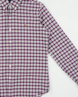 Vintage Ralph Lauren Classic Fit Checked Long Sleeve Shirt - S