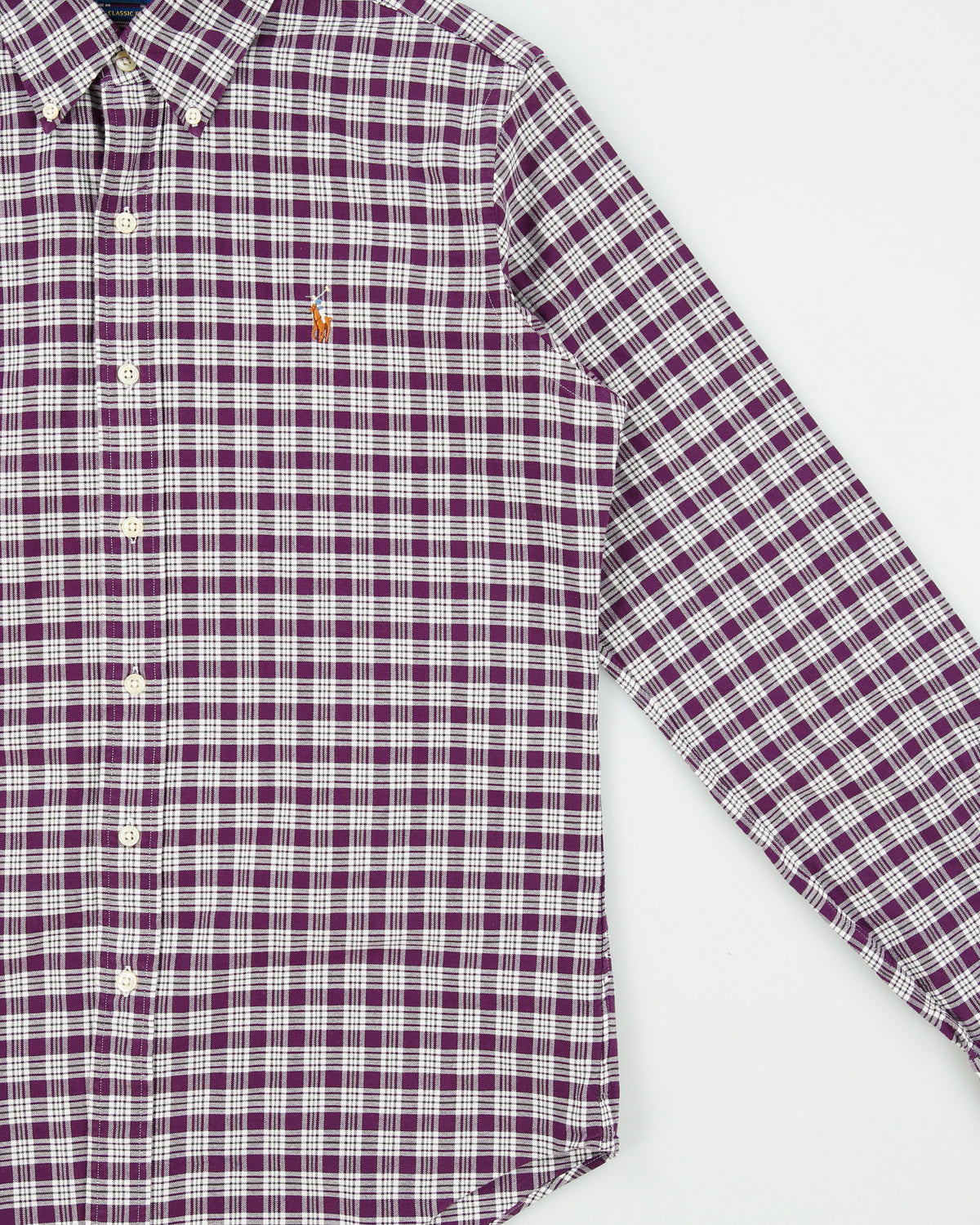 Vintage Ralph Lauren Classic Fit Checked Long Sleeve Shirt - S