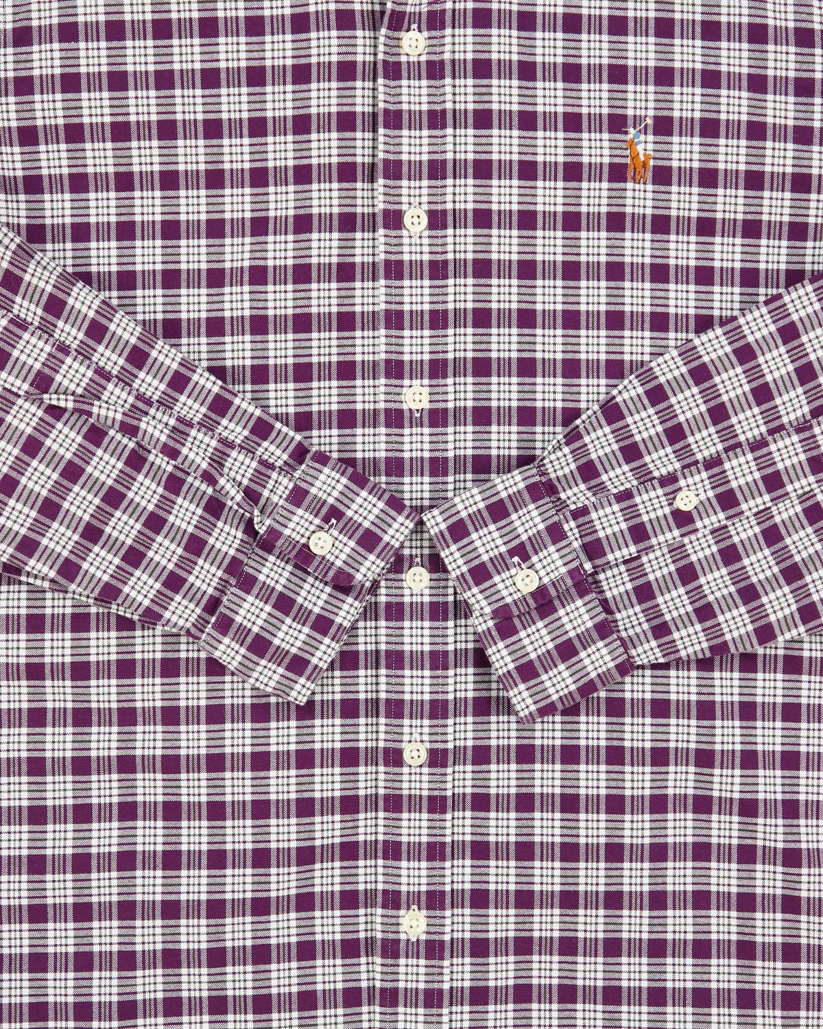 Vintage Ralph Lauren Classic Fit Checked Long Sleeve Shirt - S