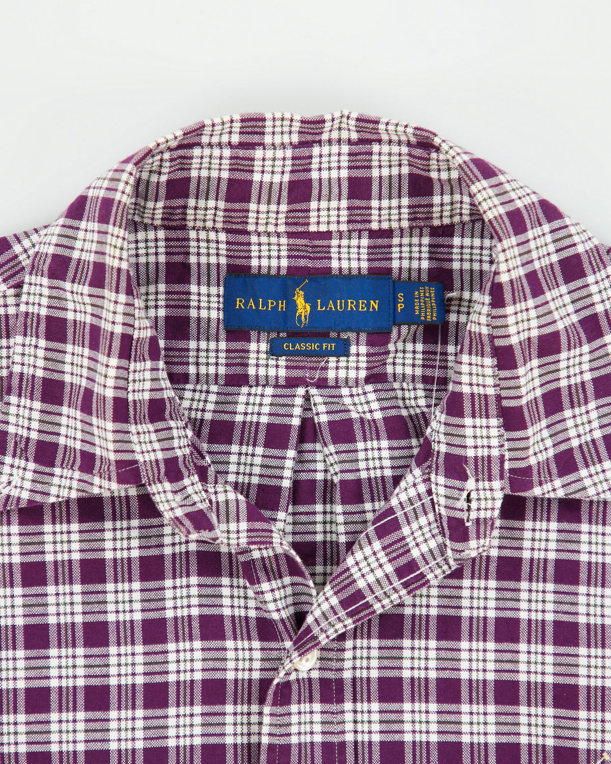 Vintage Ralph Lauren Classic Fit Checked Long Sleeve Shirt - S