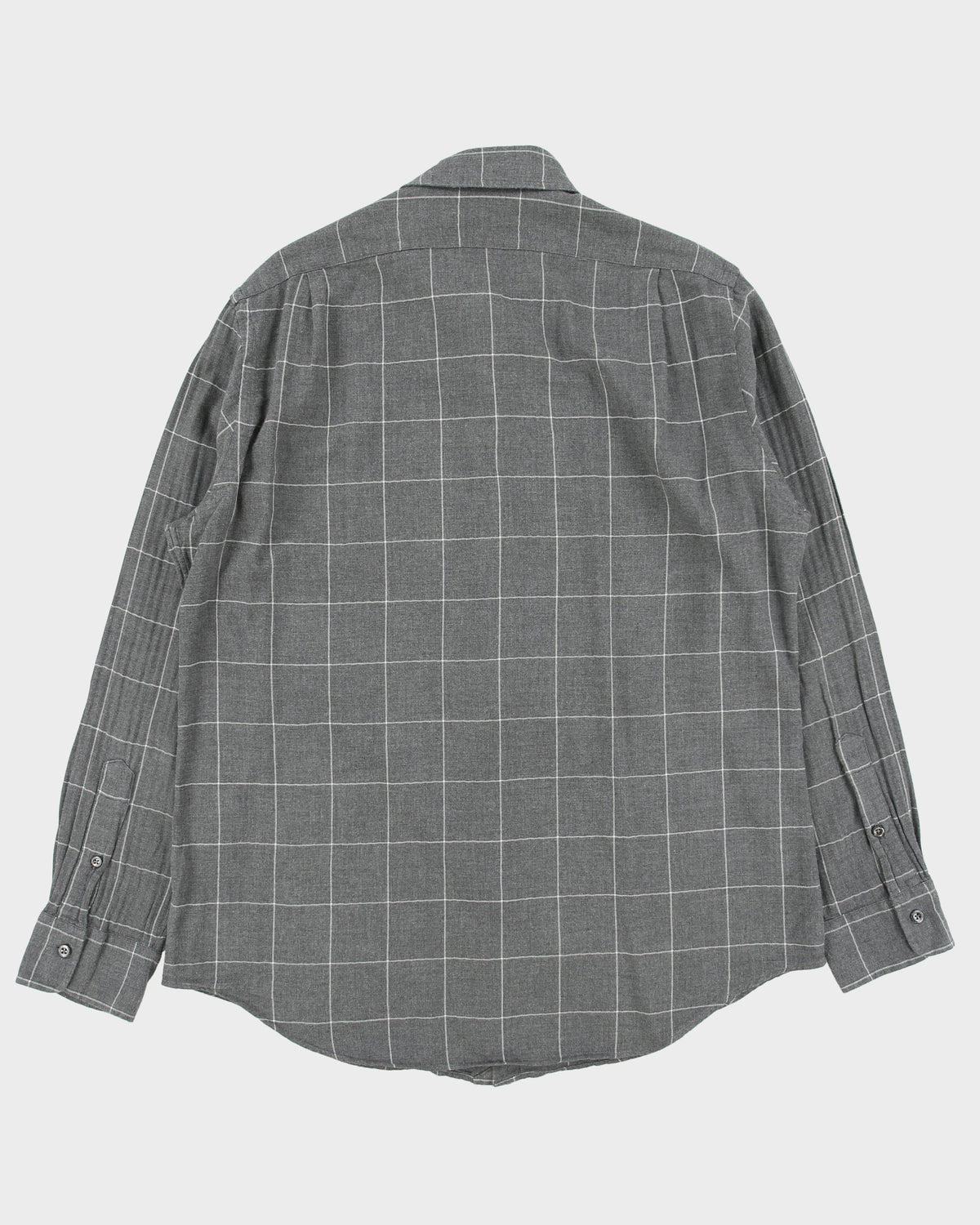 Vintage Polo Ralph Lauren Classic Fit Brushed Cotton Checked Long Sleeve Shirt - L