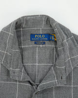 Vintage Polo Ralph Lauren Classic Fit Brushed Cotton Checked Long Sleeve Shirt - L