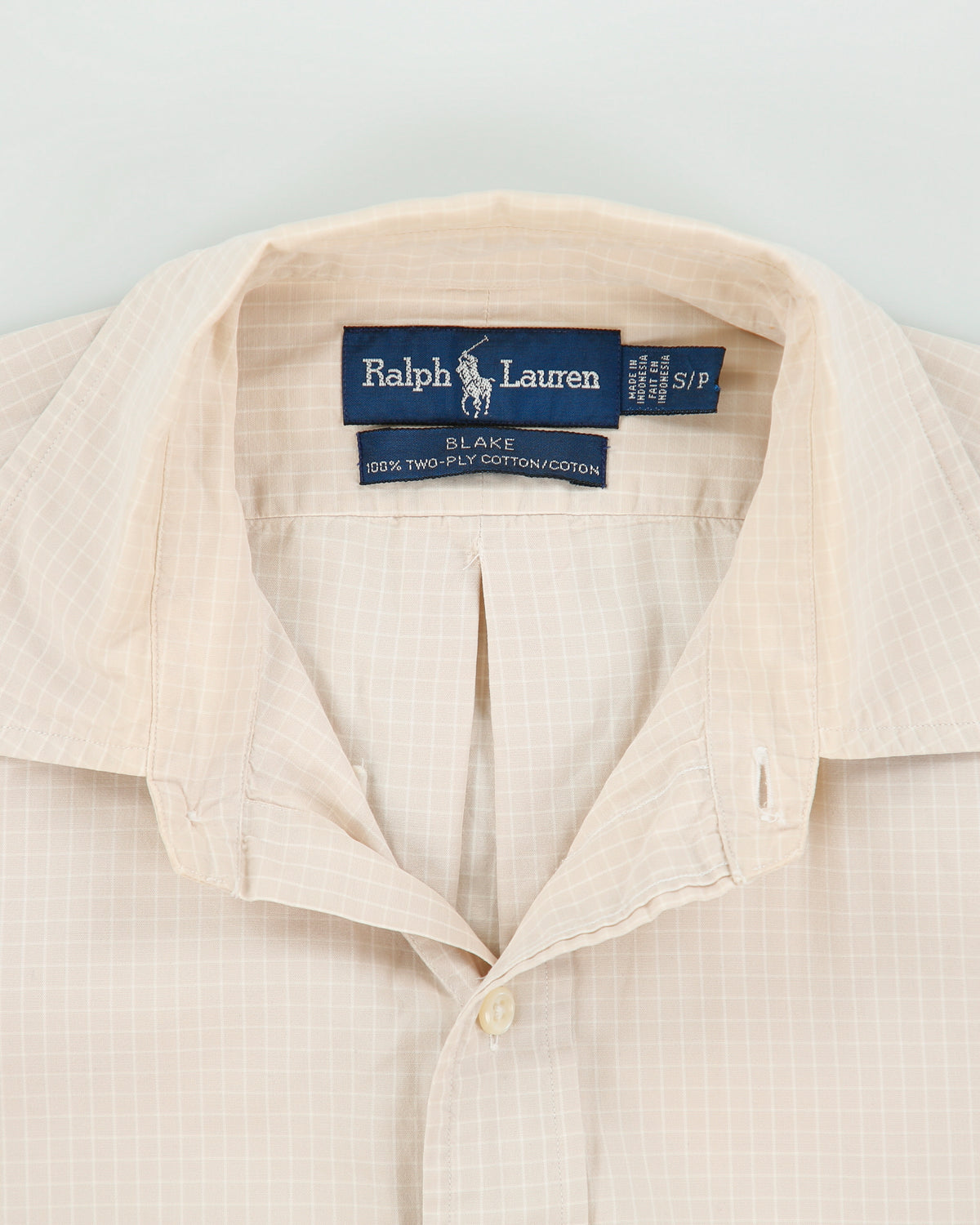 Vintage 1990s Ralph Lauren Blake Checked Long Sleeve Shirt - S