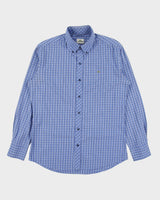 Vintage Lacoste Slim Fit Checked Long Sleeve Shirt - M