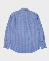 Vintage Lacoste Slim Fit Checked Long Sleeve Shirt - M