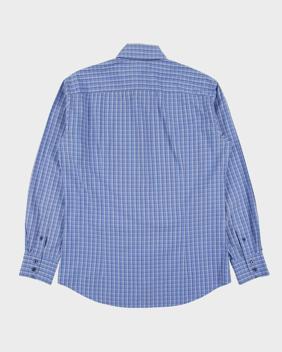 Vintage Lacoste Slim Fit Checked Long Sleeve Shirt - M