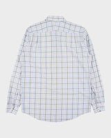 Vintage Lacoste Regular Fit Lightweight Checked Long Sleeve Shirt - M