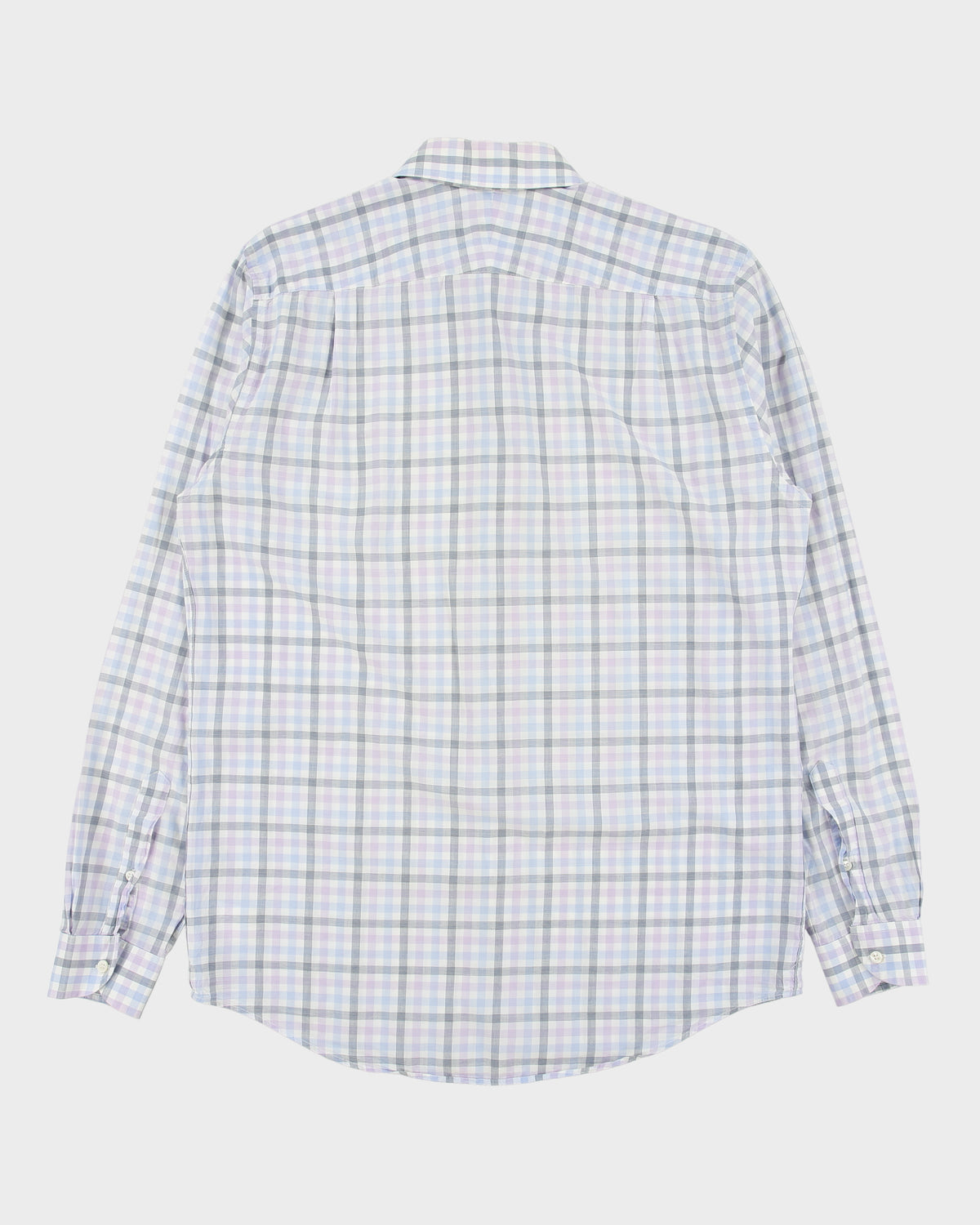 Vintage Lacoste Regular Fit Lightweight Checked Long Sleeve Shirt - M
