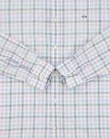 Vintage Lacoste Regular Fit Lightweight Checked Long Sleeve Shirt - M