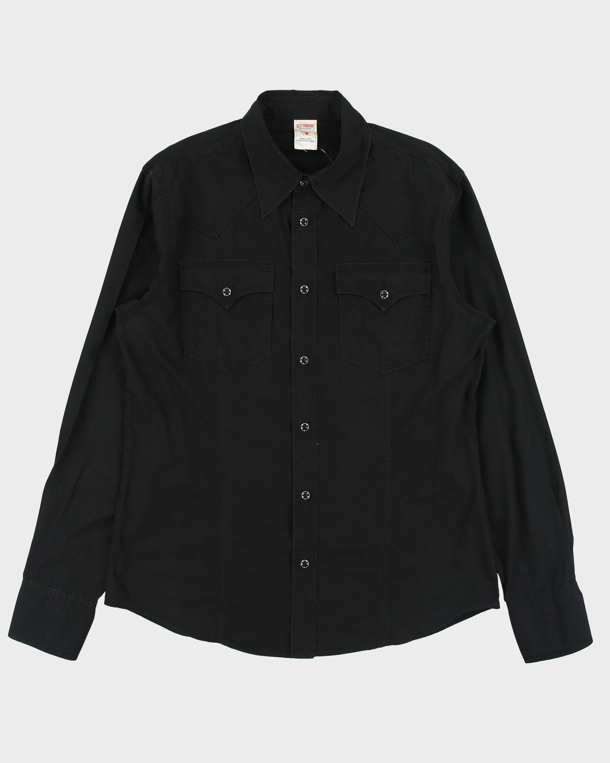 Vintage Y2K 00s True Religion Dagger Collar Western Long Sleeve Shirt - L