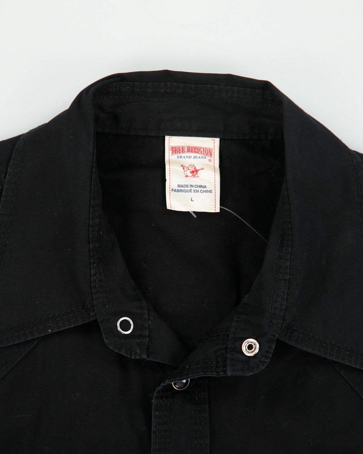 Vintage Y2K 00s True Religion Dagger Collar Western Long Sleeve Shirt - L