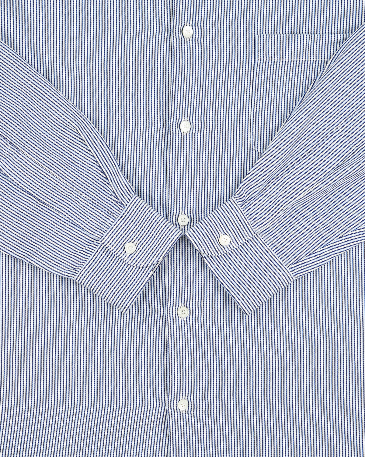 Vintage Y2K 00s Ermenegildo Zegna Striped Long Sleeve Pocket Shirt - L