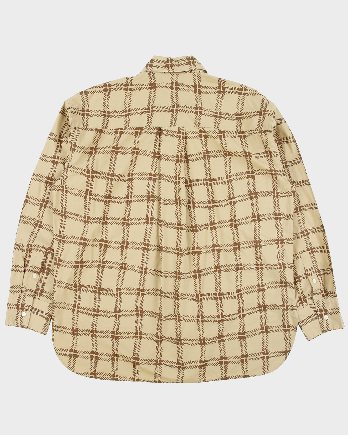 Marni x Uniqlo Caramel Patterned Long Sleeve Oversized Shirt - L
