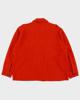 Vintage 1960s Woolmaster By Buffalo Wool Made In America Long Sleeve Over Shirt - L
