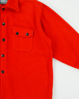 Vintage 1960s Woolmaster By Buffalo Wool Made In America Long Sleeve Over Shirt - L