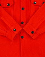 Vintage 1960s Woolmaster By Buffalo Wool Made In America Long Sleeve Over Shirt - L