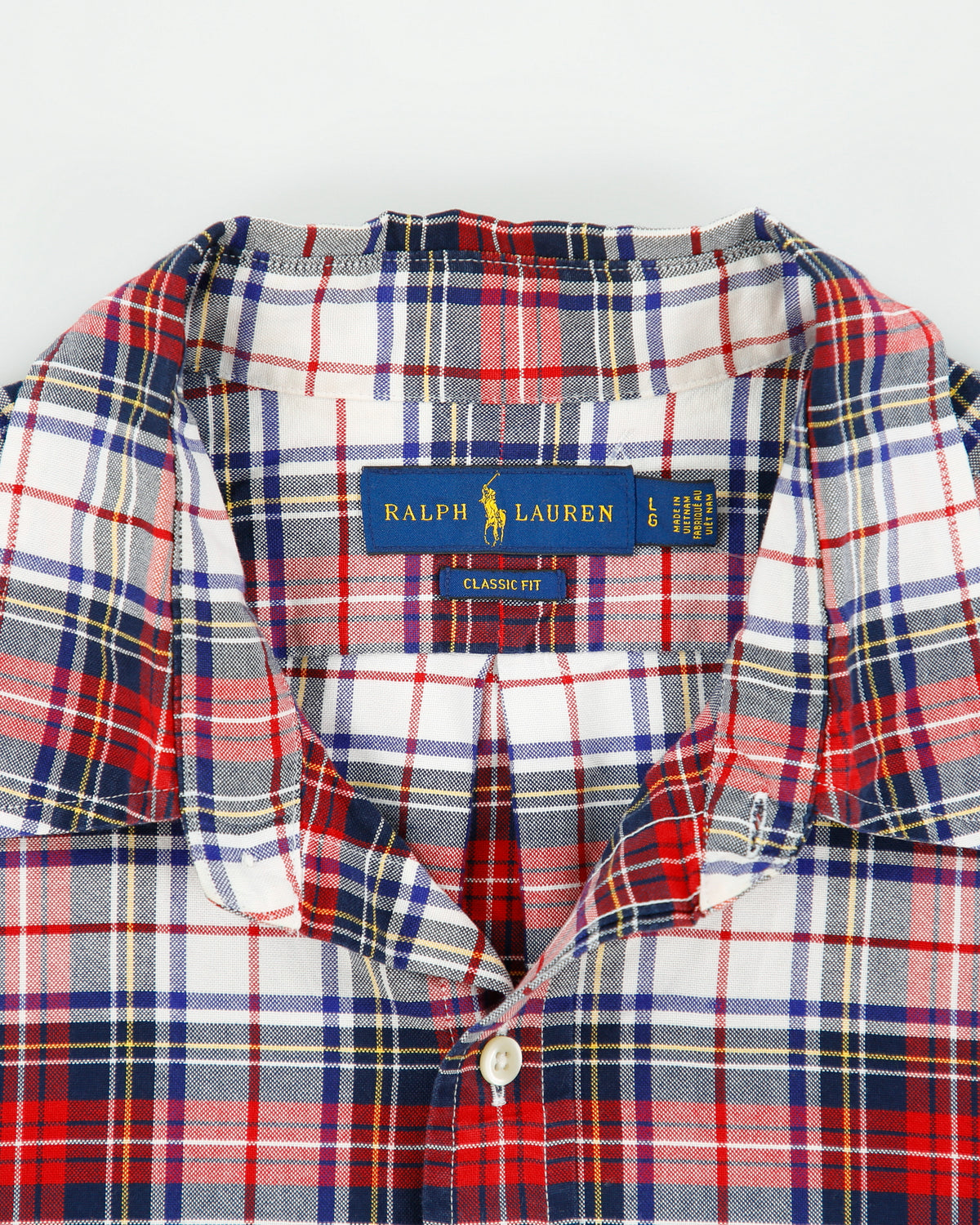 Vintage Ralph Lauren Tartan Classic Fit Long Sleeve Shirt - L