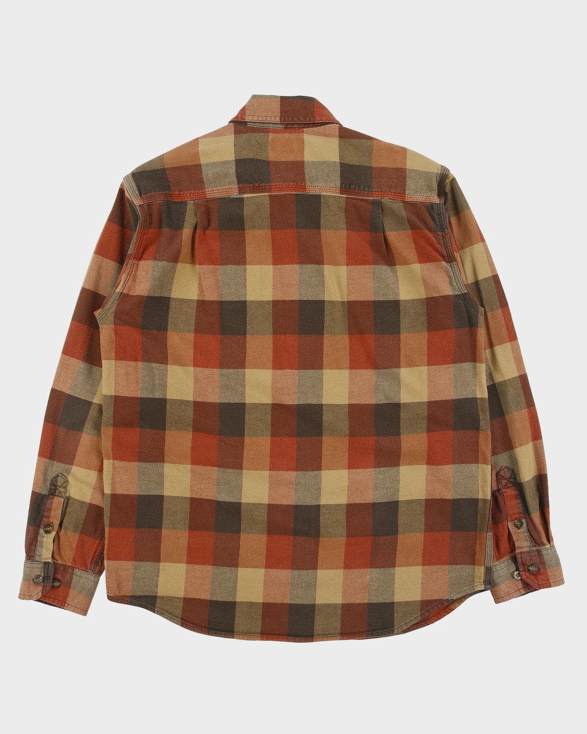 Vintage Carhartt Plaid Relaxed Fit Long Sleeve Flannel Shirt - M