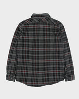 Vintage Y2K 00s Independent Truck Company Plaid Long Sleeve Flannel Skater Shirt - M