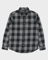 Vintage Harley Davidson Buffalo Plaid Snap Button Long Sleeve Denim Biker Shirt - M