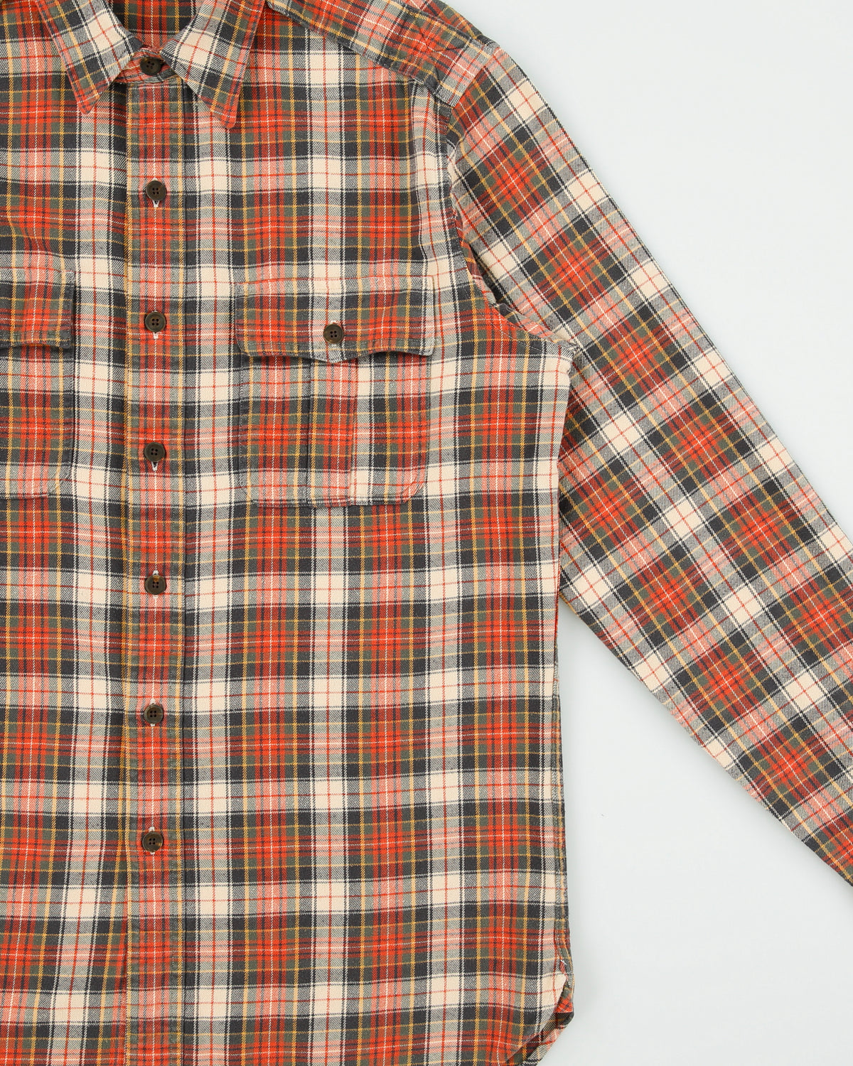 Vintage Y2K 00s Polo Ralph Lauren Tartan Long Sleeve Flannel Utility Shirt - M