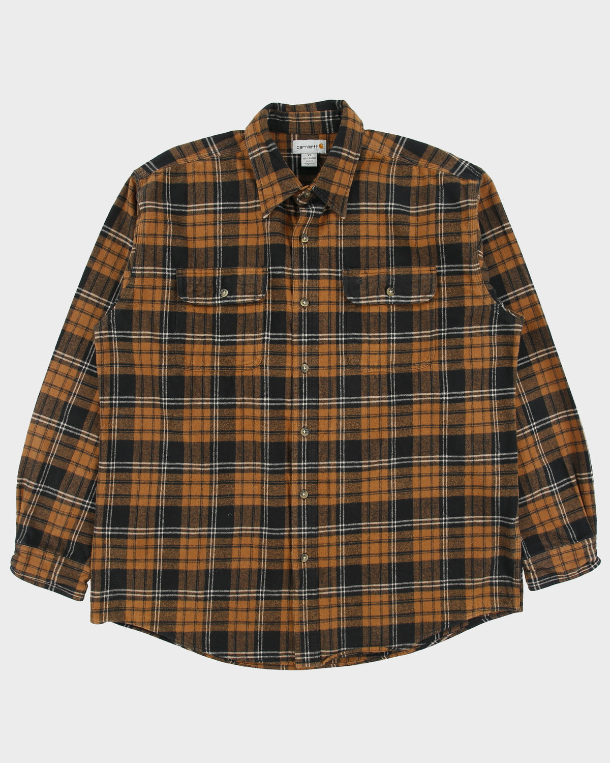Vintage Carhartt Plaid Heavyweight Long Sleeve Flannel Shirt - XL