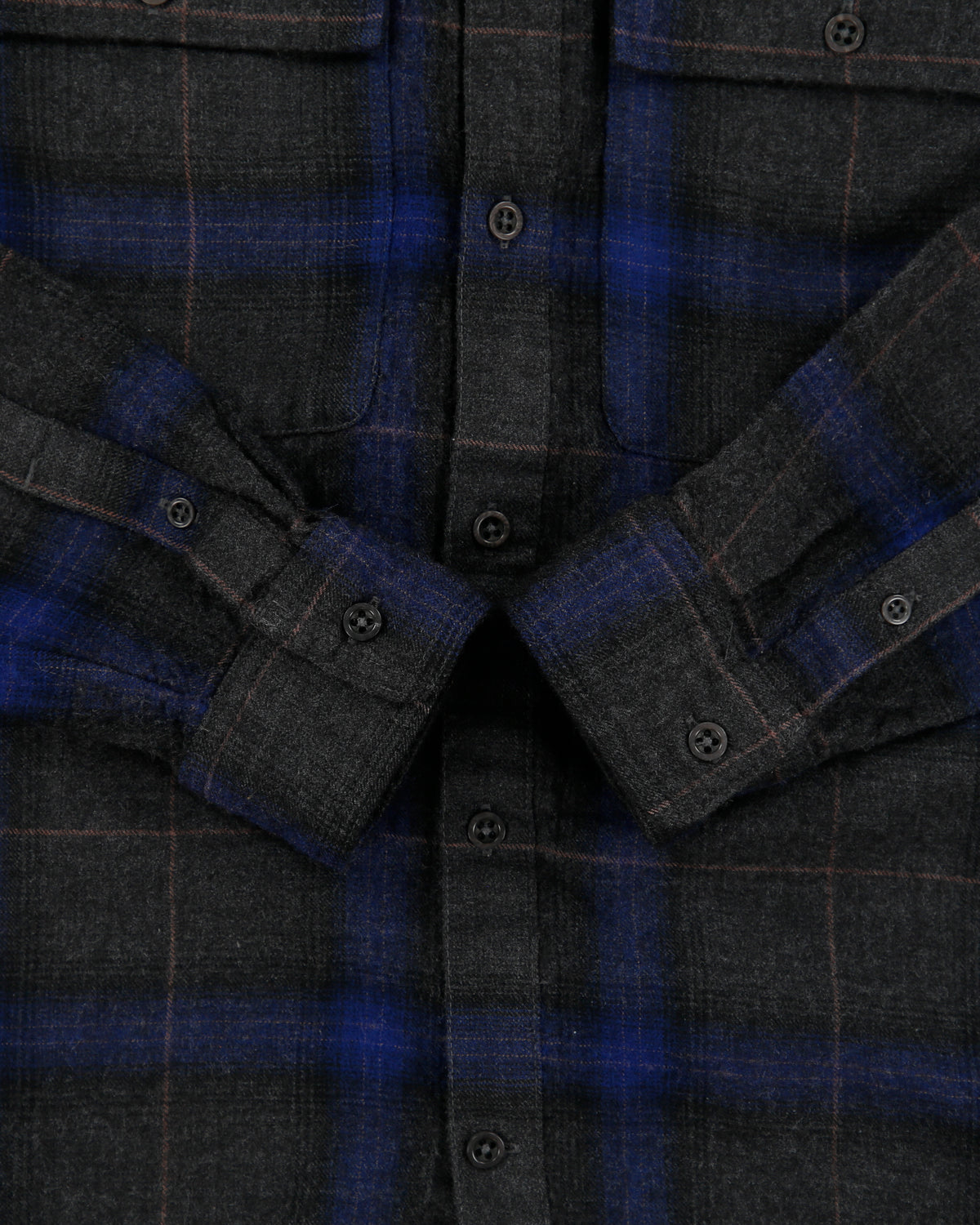 Icebreaker Marl Grey Merino Wool Plaid Long Sleeve Flannel Shirt - M