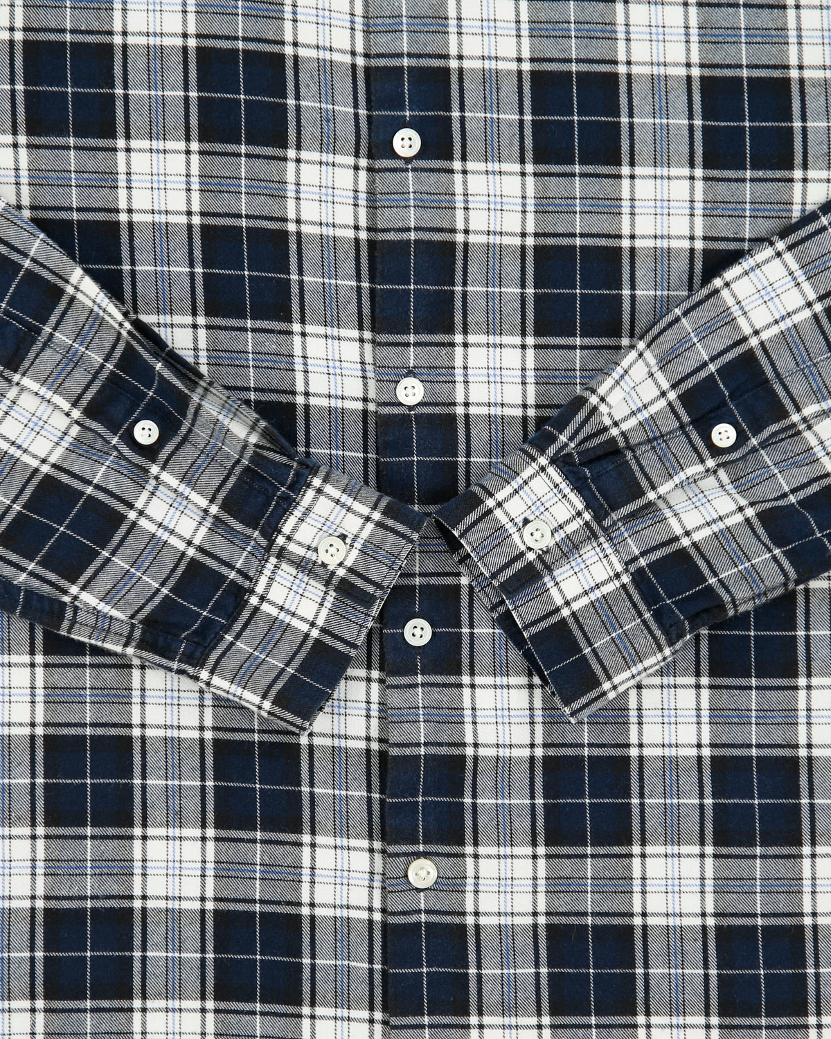 Sandro Paris Tartan Plaid Casual Long Sleeve Flannel Shirt - M