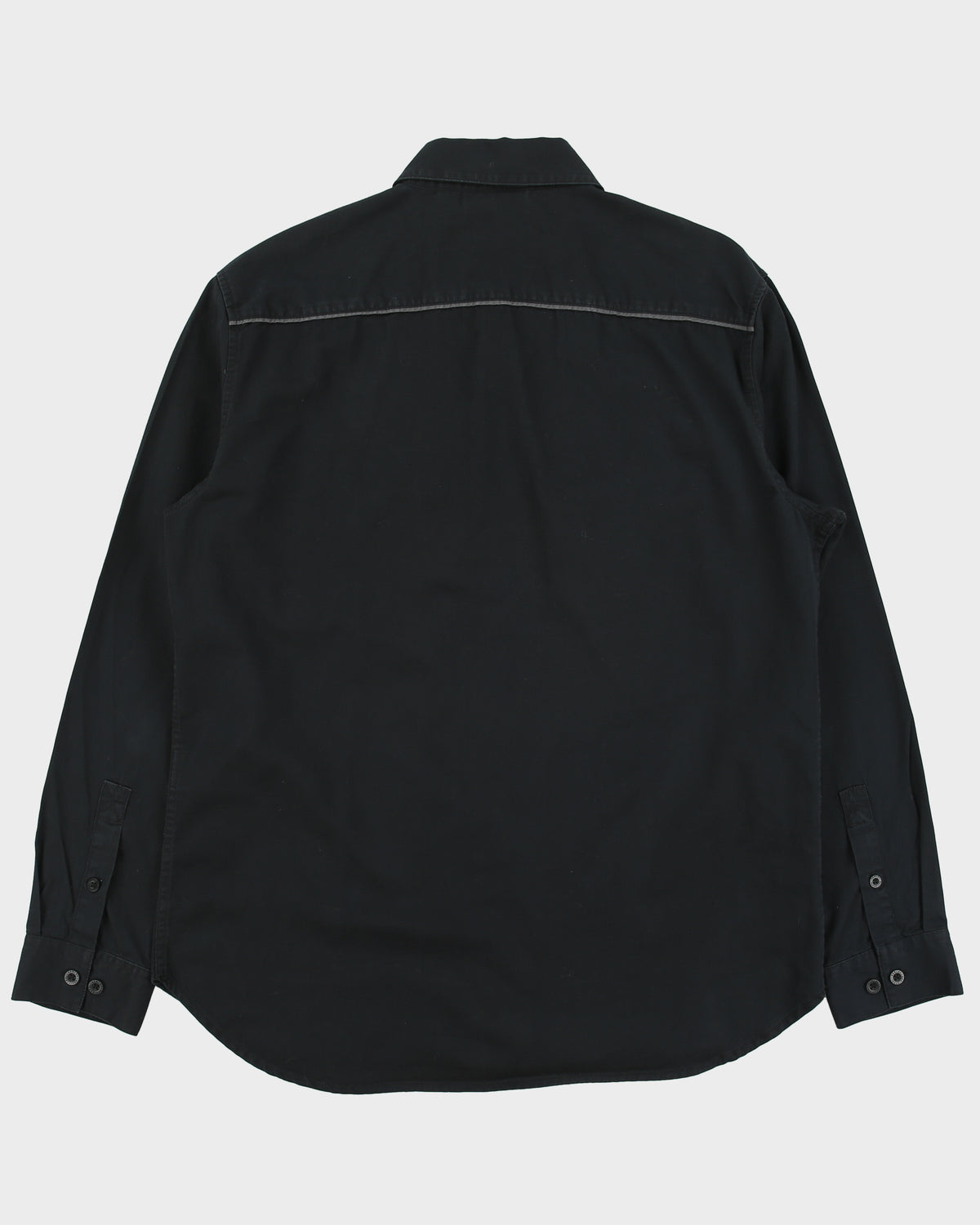 Vintage Harley Davidson Embroidered Long Sleeve Biker Shirt - L