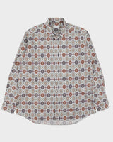Vintage Etro Paisley Ornate Long Sleeve Patterned Shirt - XL