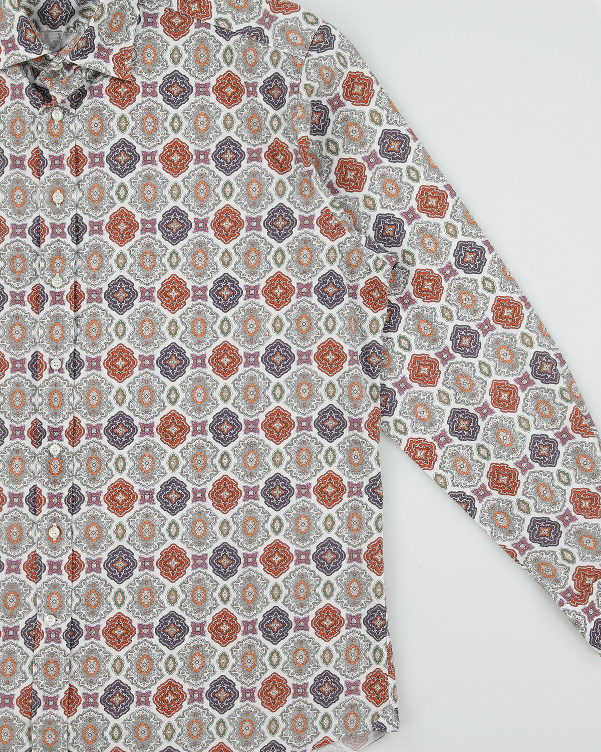 Vintage Etro Paisley Ornate Long Sleeve Patterned Shirt - XL