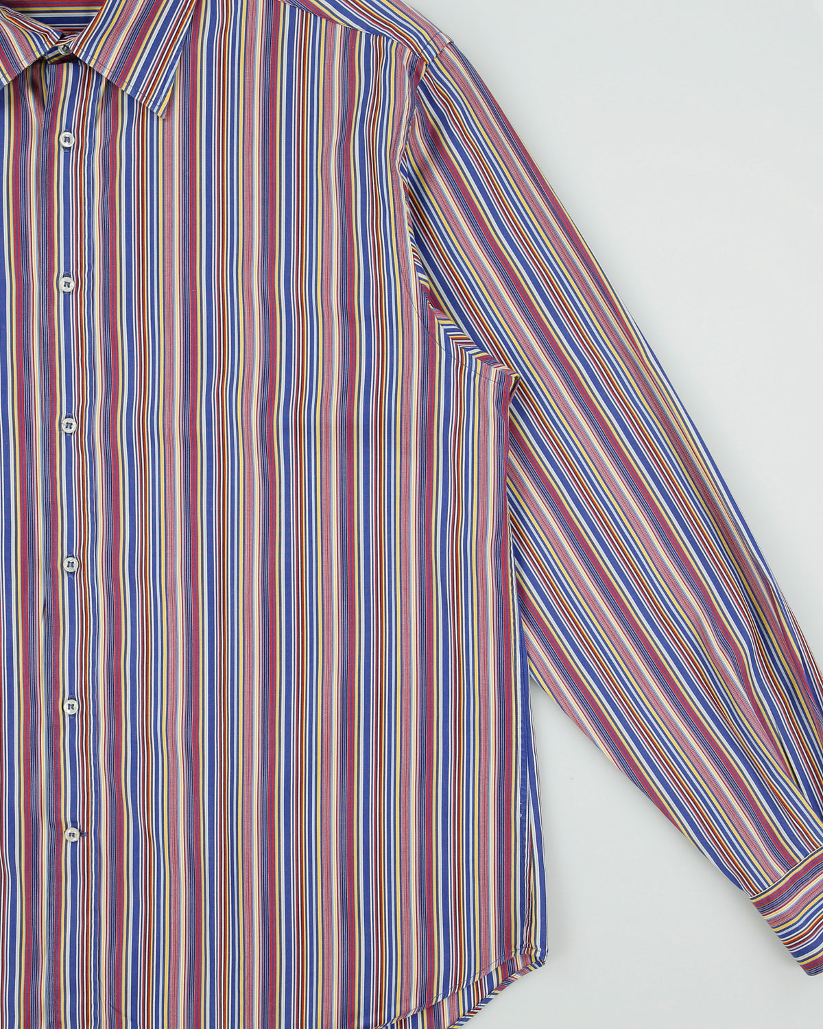 Vintage Y2K 00s Paul &amp; Shark Striped Long Sleeve Smart Shirt - XL