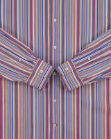 Vintage Y2K 00s Paul &amp; Shark Striped Long Sleeve Smart Shirt - XL