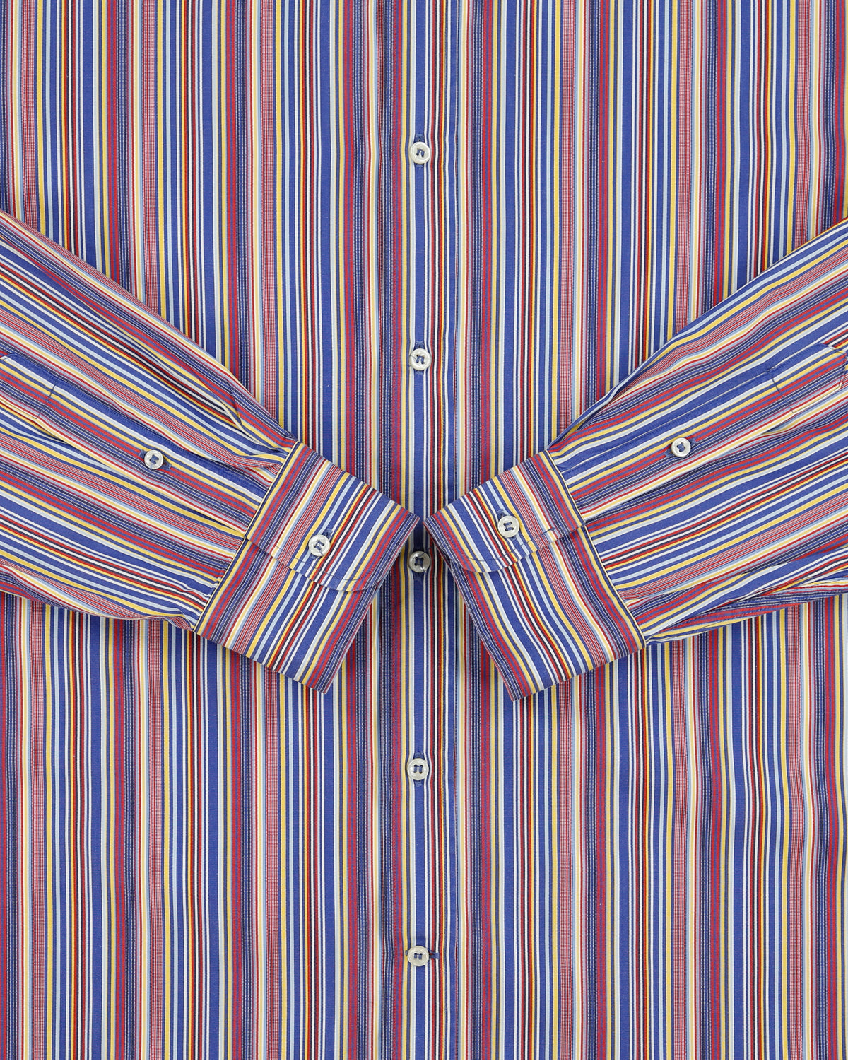 Vintage Y2K 00s Paul &amp; Shark Striped Long Sleeve Smart Shirt - XL