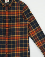 Fjall raven Ovik Twill Plaid Relaxed Fit Long Sleeve Flannel Shirt - S