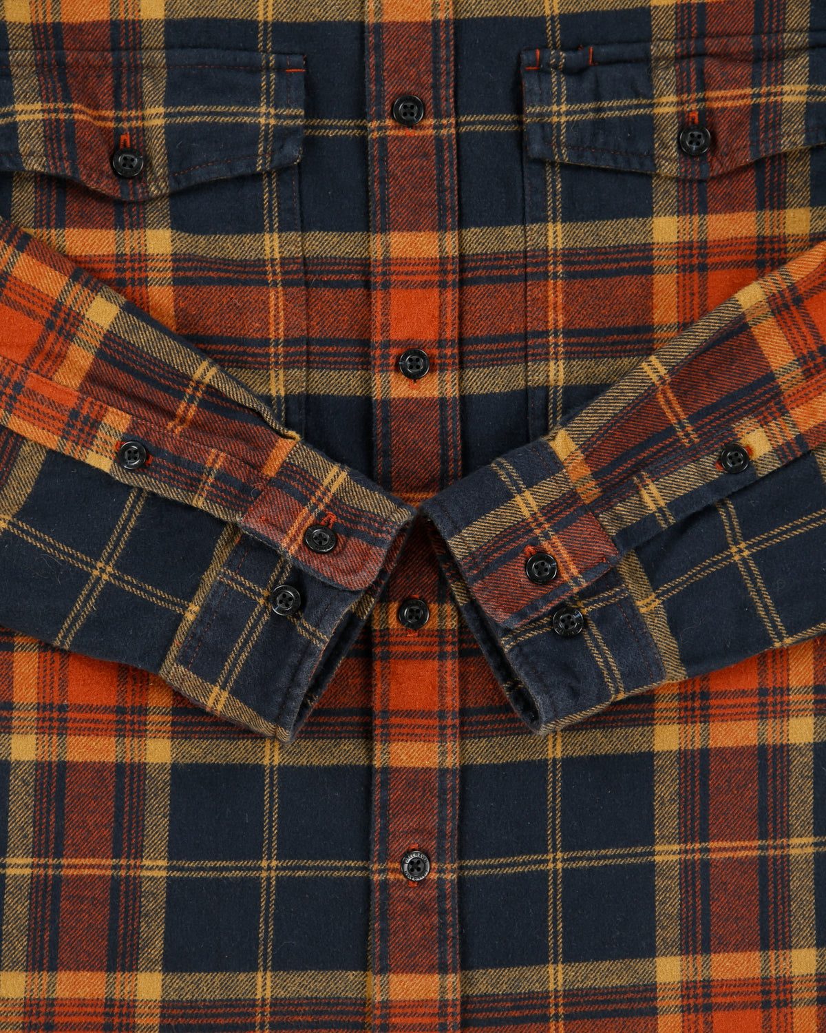Fjall raven Ovik Twill Plaid Relaxed Fit Long Sleeve Flannel Shirt - S