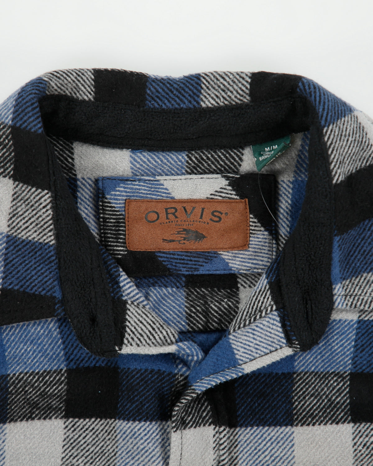 Vintage Orvis Buffalo Plaid Long Sleeve Flannel Over Shirt - M