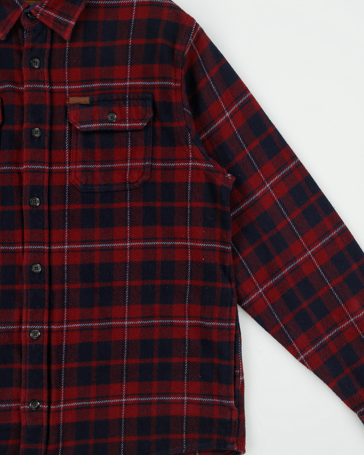 Vintage Orvis Buffalo Tartan Plaid Long Sleeve Flannel Over Shirt - M