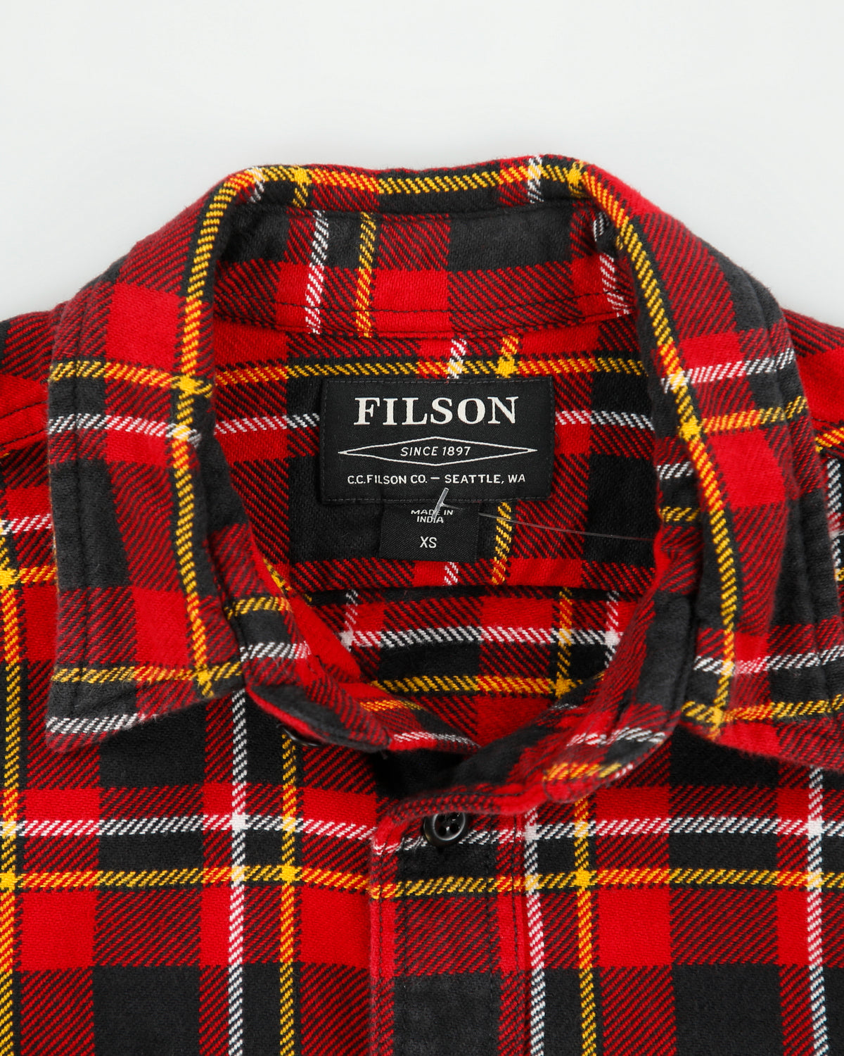 Vintage Filson Tartan Buffalo Plaid Long Sleeve Flannel Shirt - XS
