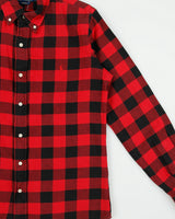 Vintage Polo Ralph Lauren Buffalo Plaid Custom Fit Long Sleeve Shirt - S