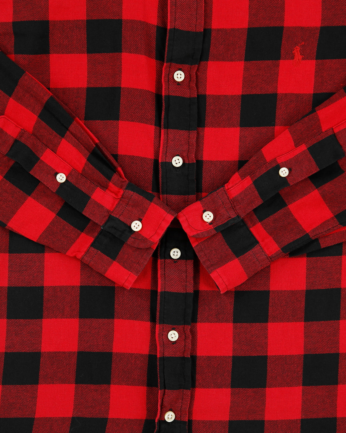 Vintage Polo Ralph Lauren Buffalo Plaid Custom Fit Long Sleeve Shirt - S