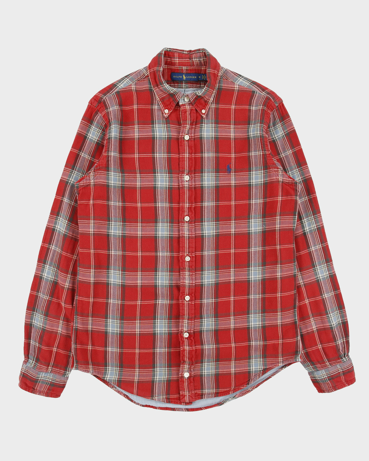 Vintage Ralph Lauren Tartan Plaid Classic Long Sleeve Shirt - M