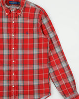 Vintage Ralph Lauren Tartan Plaid Classic Long Sleeve Shirt - M