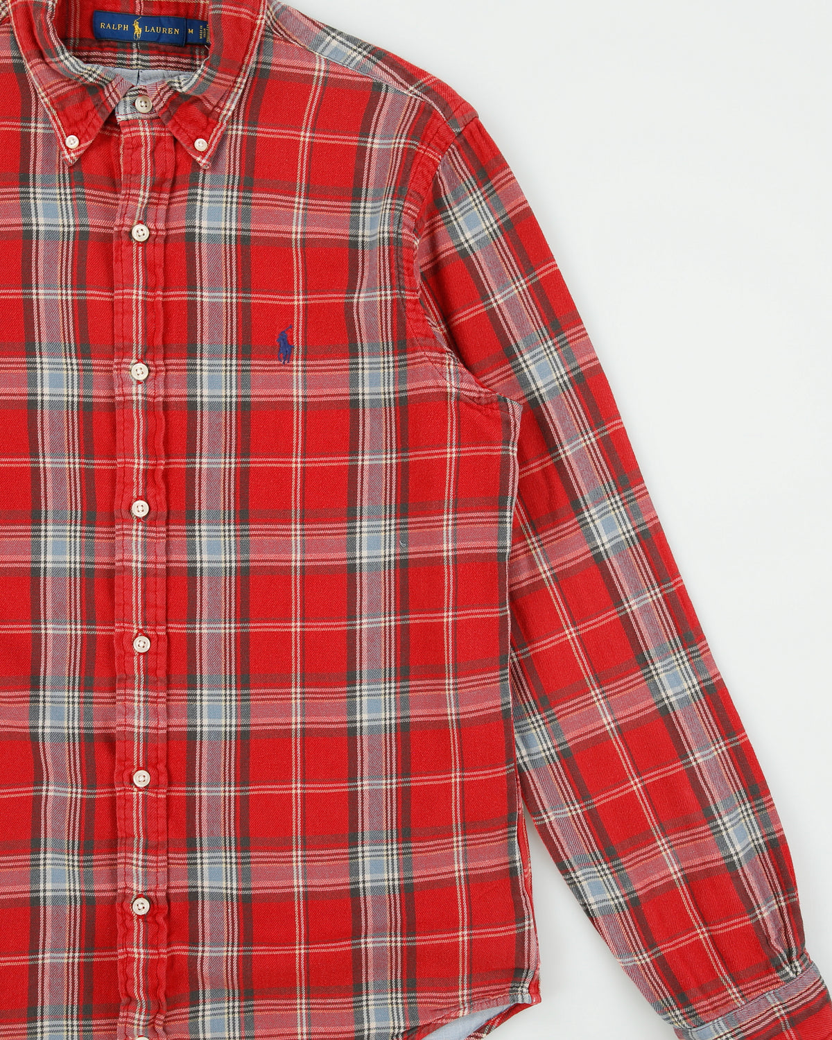 Vintage Ralph Lauren Tartan Plaid Classic Long Sleeve Shirt - M