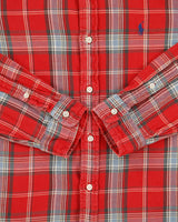 Vintage Ralph Lauren Tartan Plaid Classic Long Sleeve Shirt - M