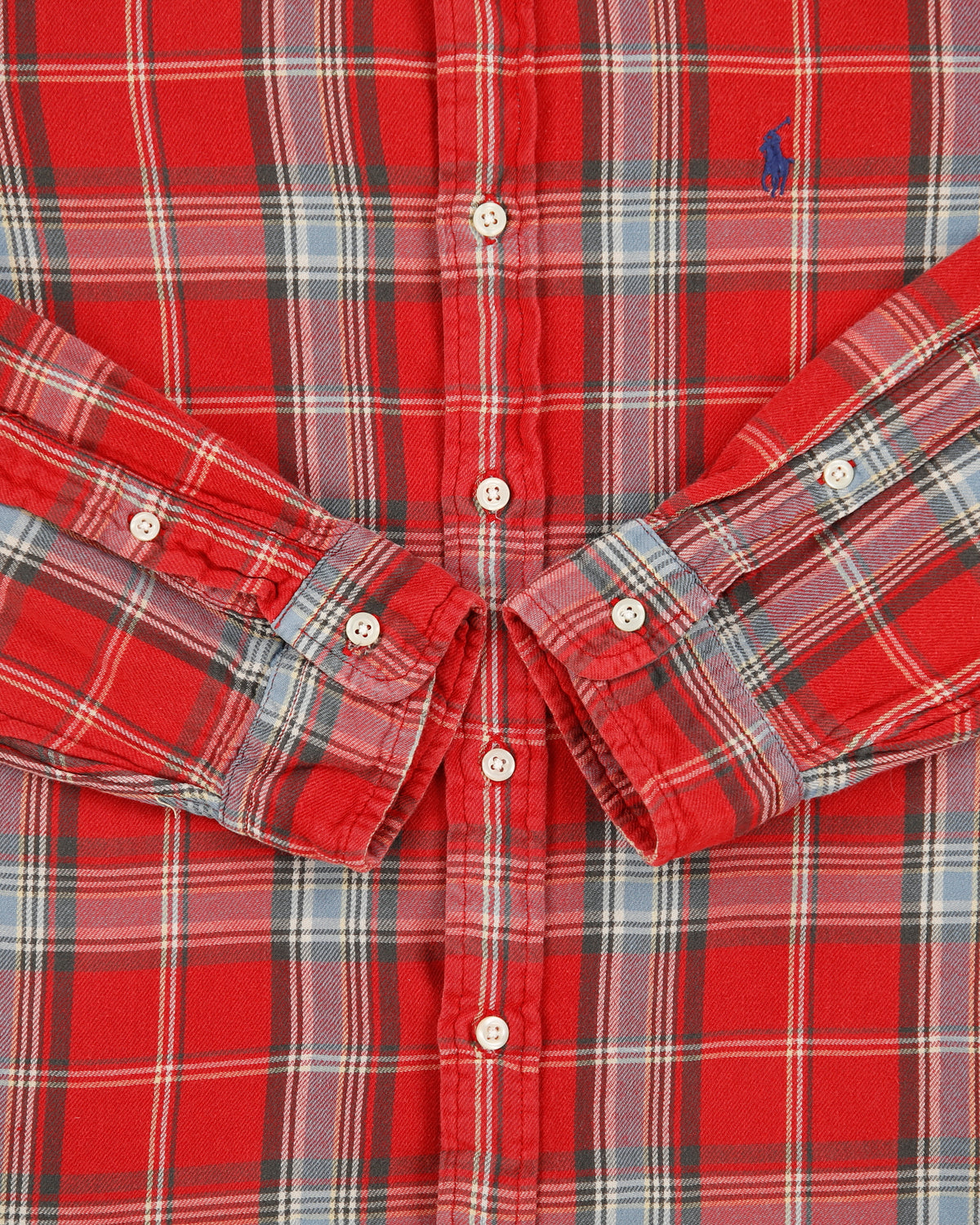 Vintage Ralph Lauren Tartan Plaid Classic Long Sleeve Shirt - M