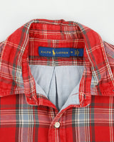 Vintage Ralph Lauren Tartan Plaid Classic Long Sleeve Shirt - M