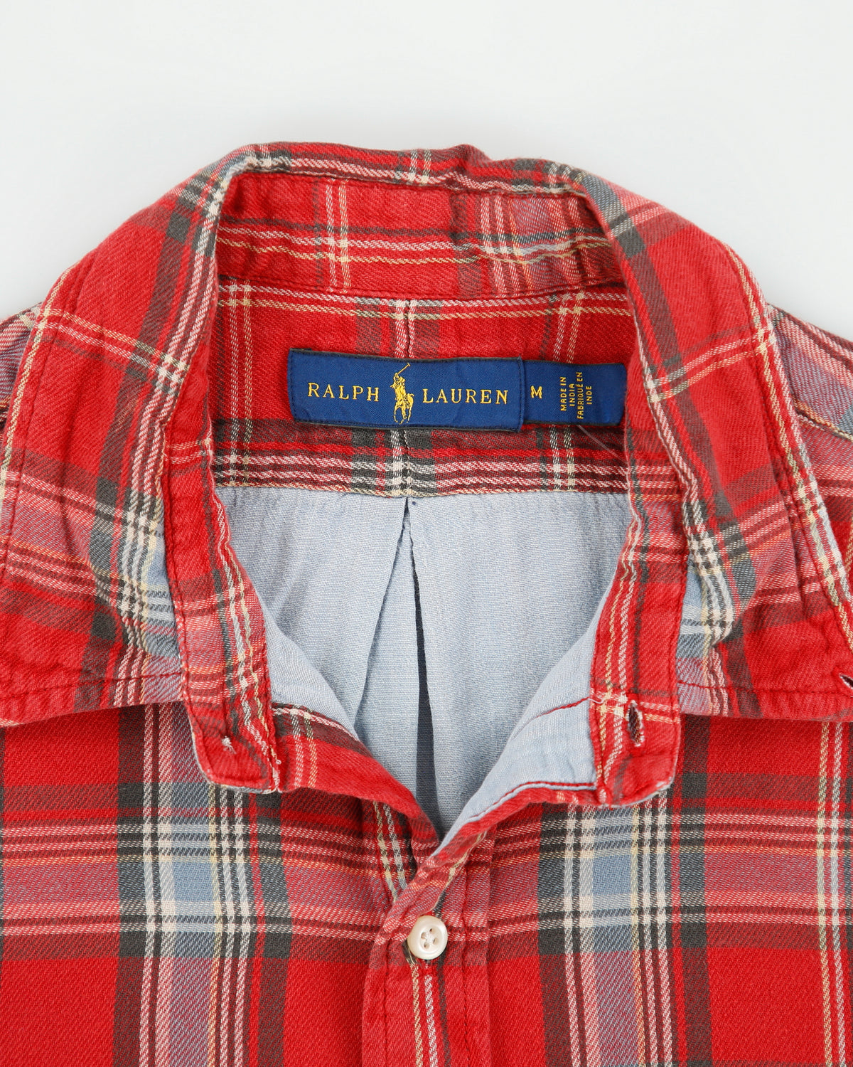 Vintage Ralph Lauren Tartan Plaid Classic Long Sleeve Shirt - M