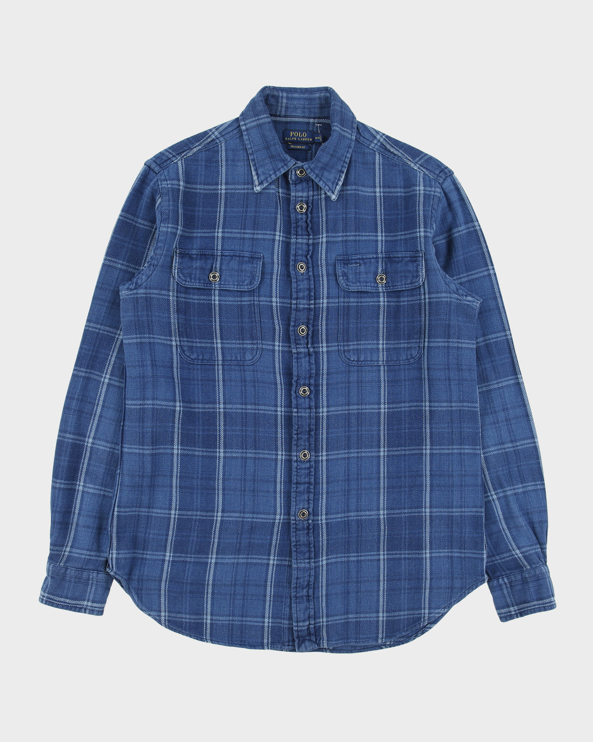 Vintage Polo Ralph Lauren Plaid Relaxed Fit Long Sleeve Flannel Shirt - M